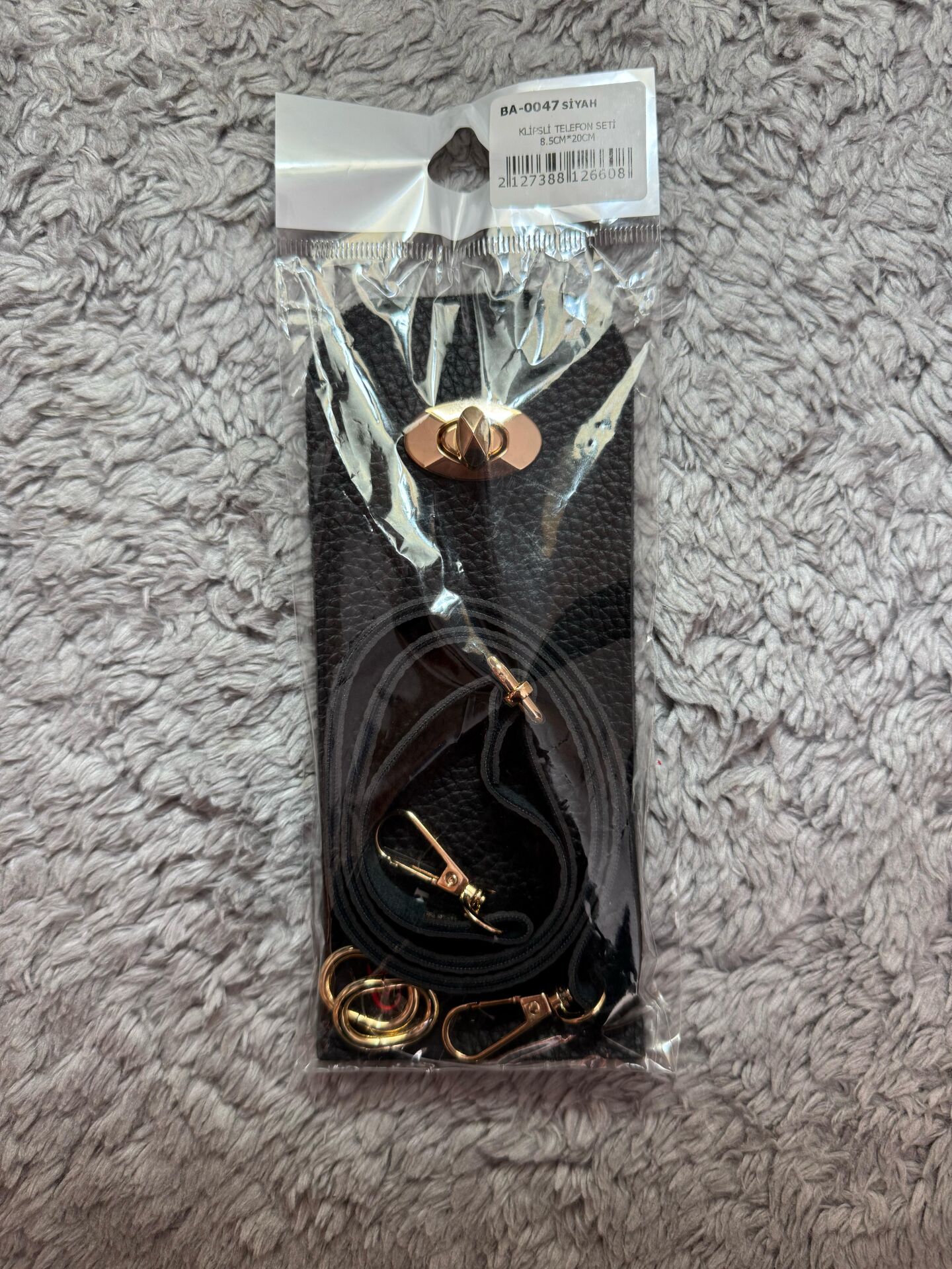 Klipsli Telefon Seti 20*8,5 Siyah