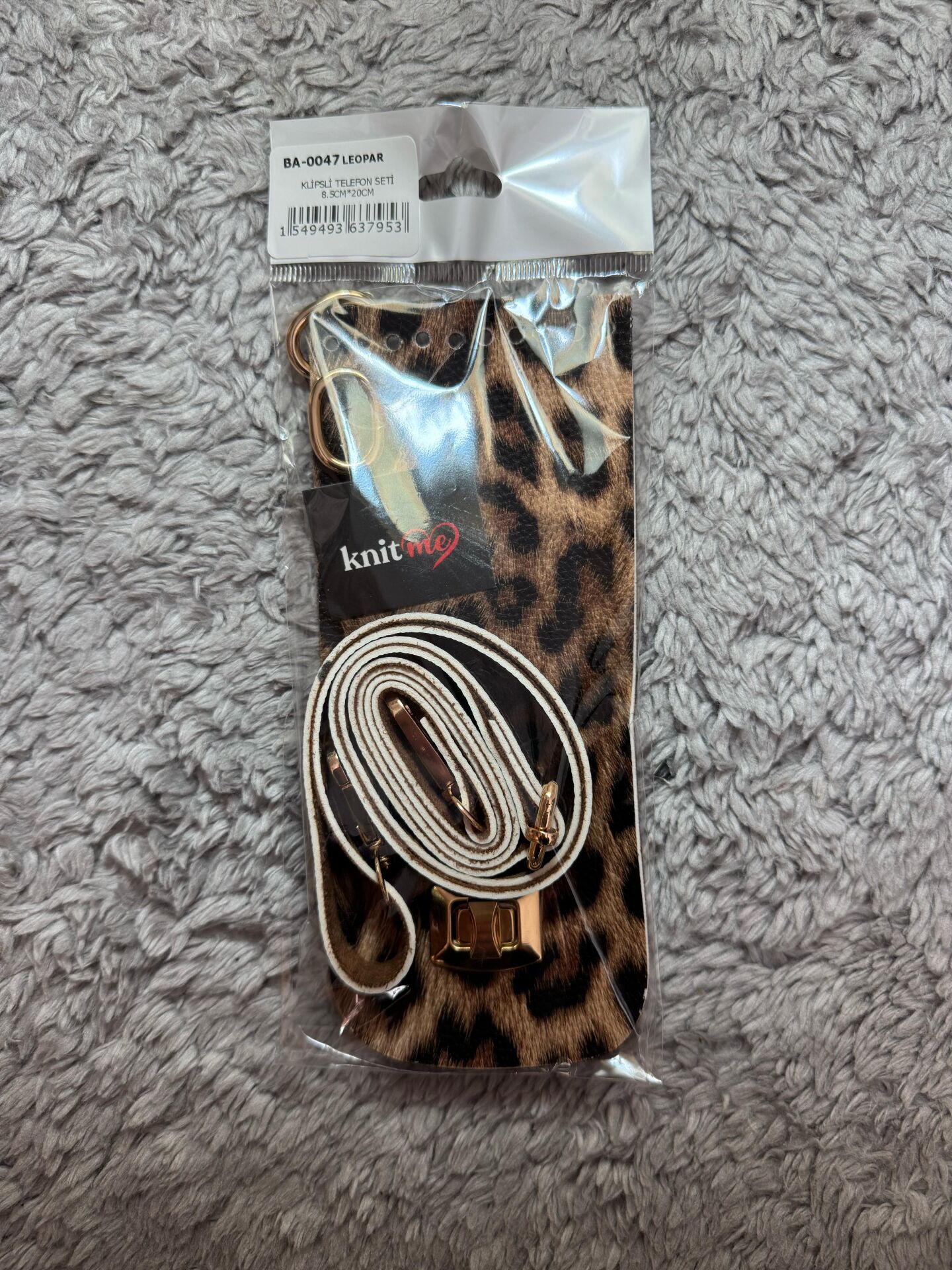 Klipsli Telefon Seti 20*8,5 Leopar