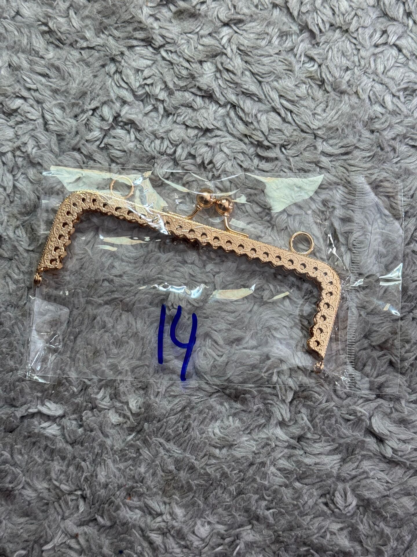 Cüzdan Klipsi 14cm Altın