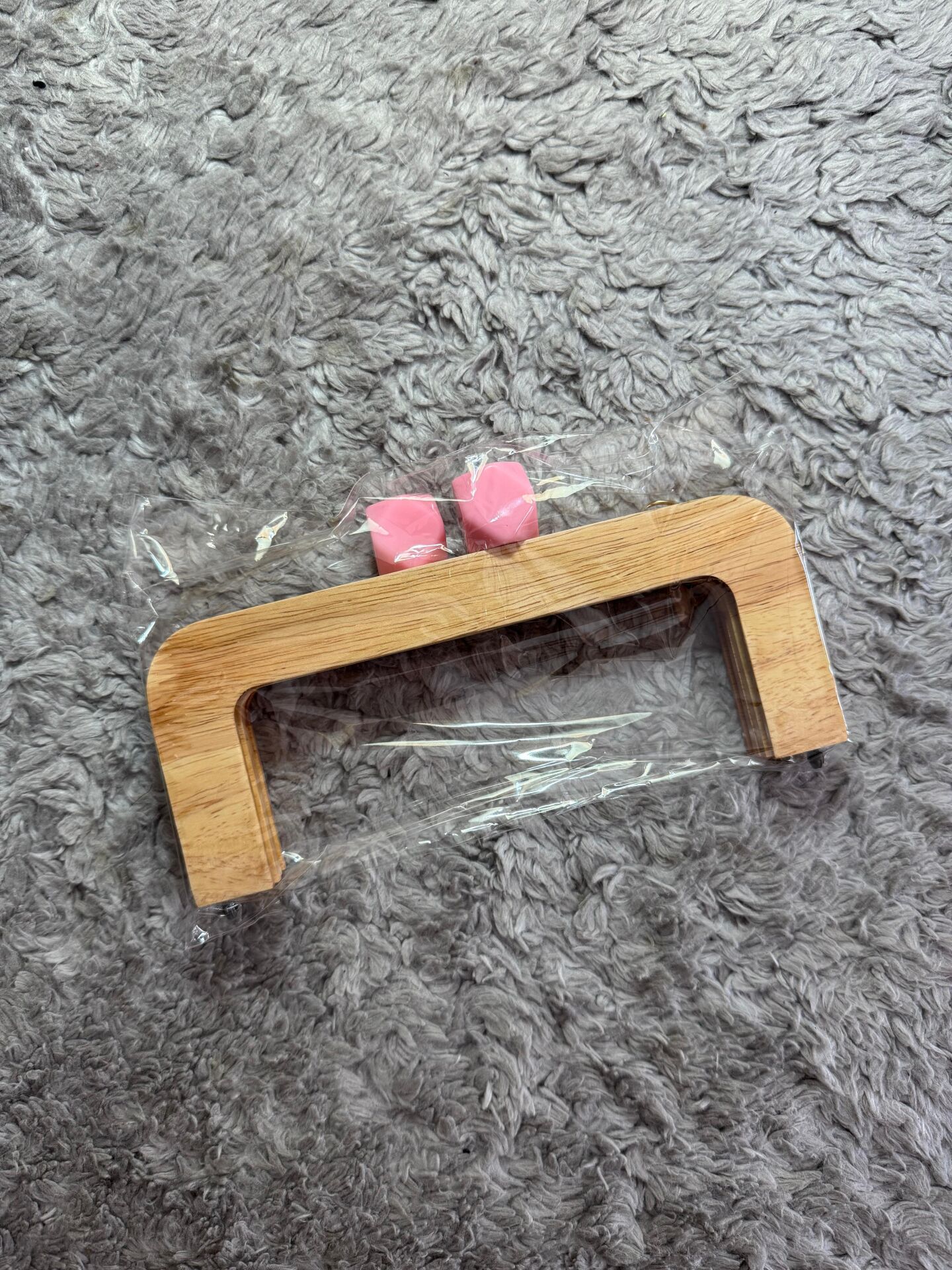 Ahşap Çanta Bursu Pembe