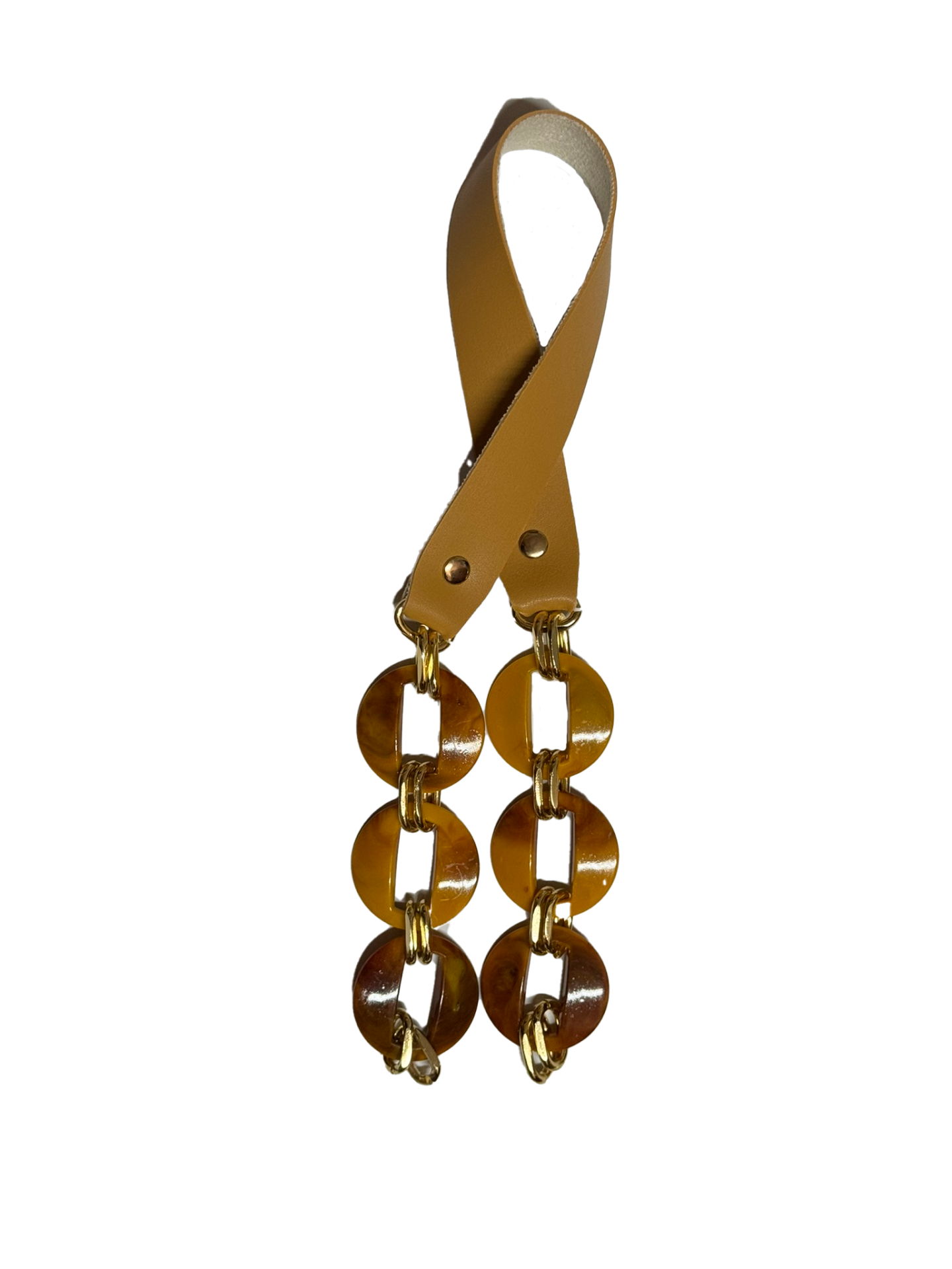 Derili Akrilik Çanta Sapı (60cm) Taba