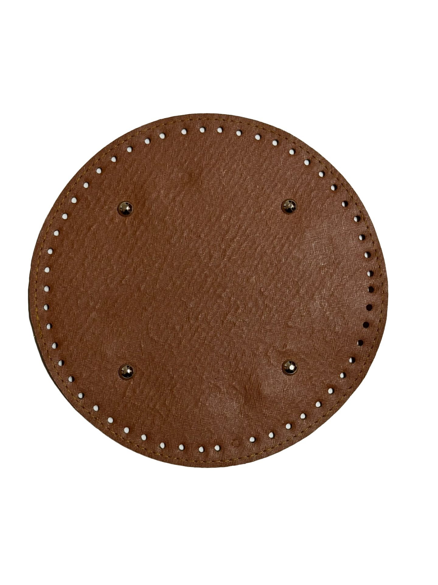 Deri Çanta Tabanı Yuvarlak (22cm) Taba