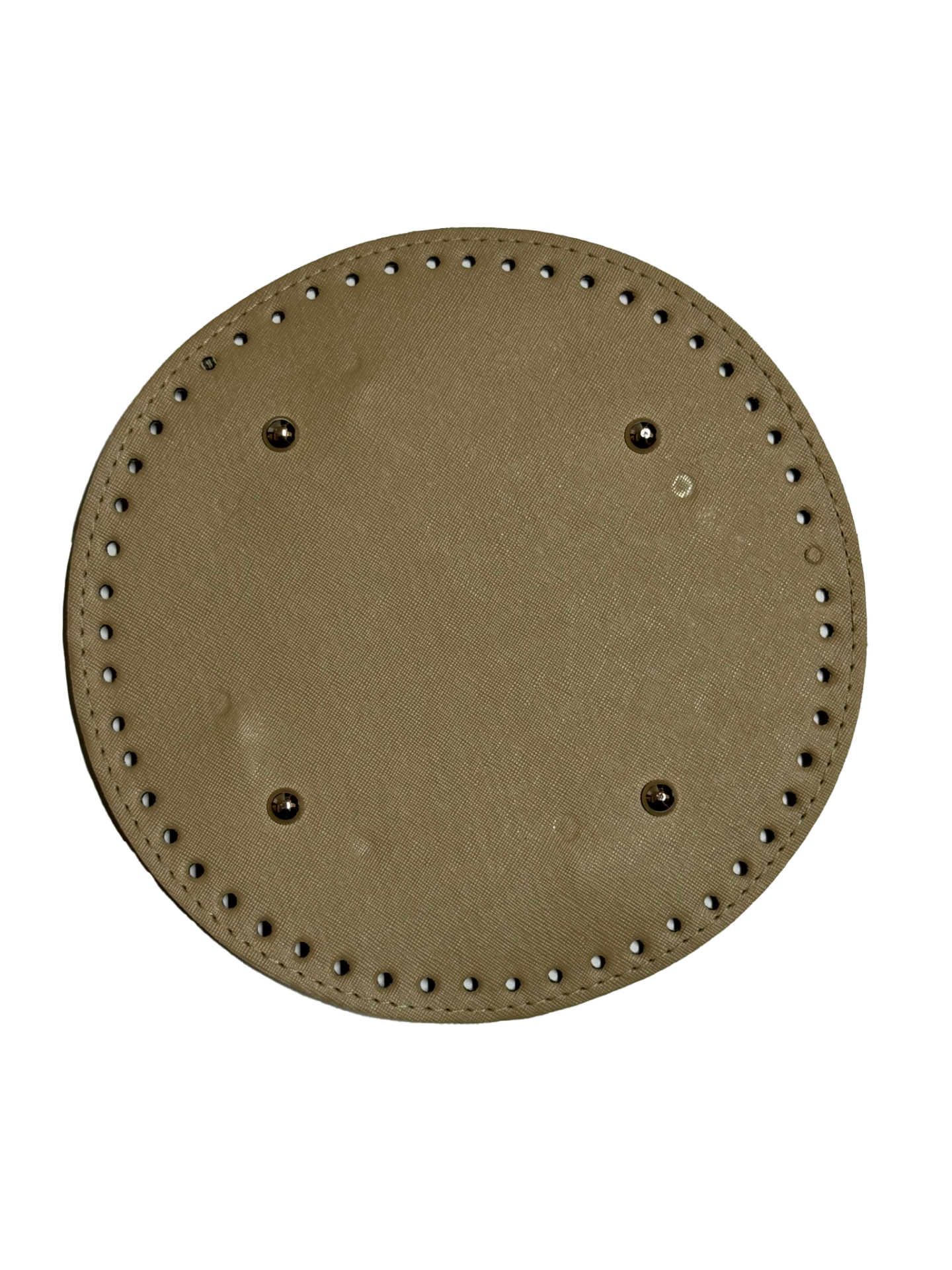 Deri Çanta Tabanı Yuvarlak (22cm) Taş
