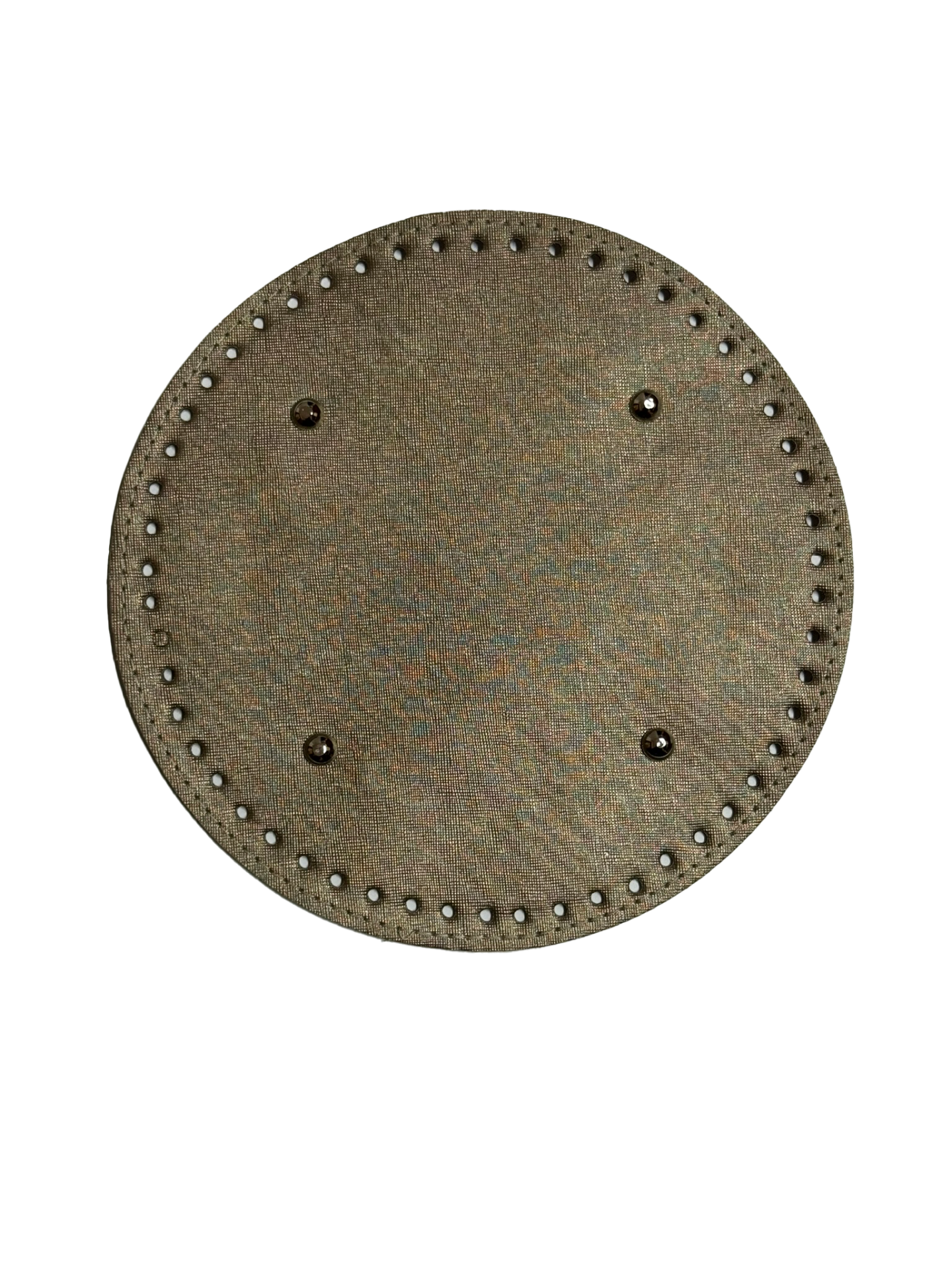 Deri Çanta Tabanı Yuvarlak (22cm) Vizon