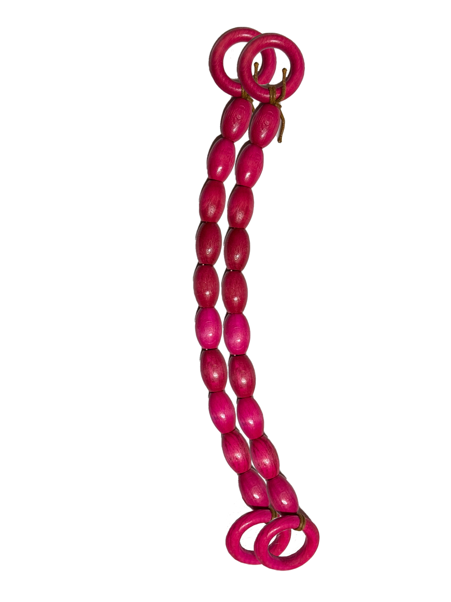 Ahşap Boncuklu Çanta Sapı (40cm) Model 1