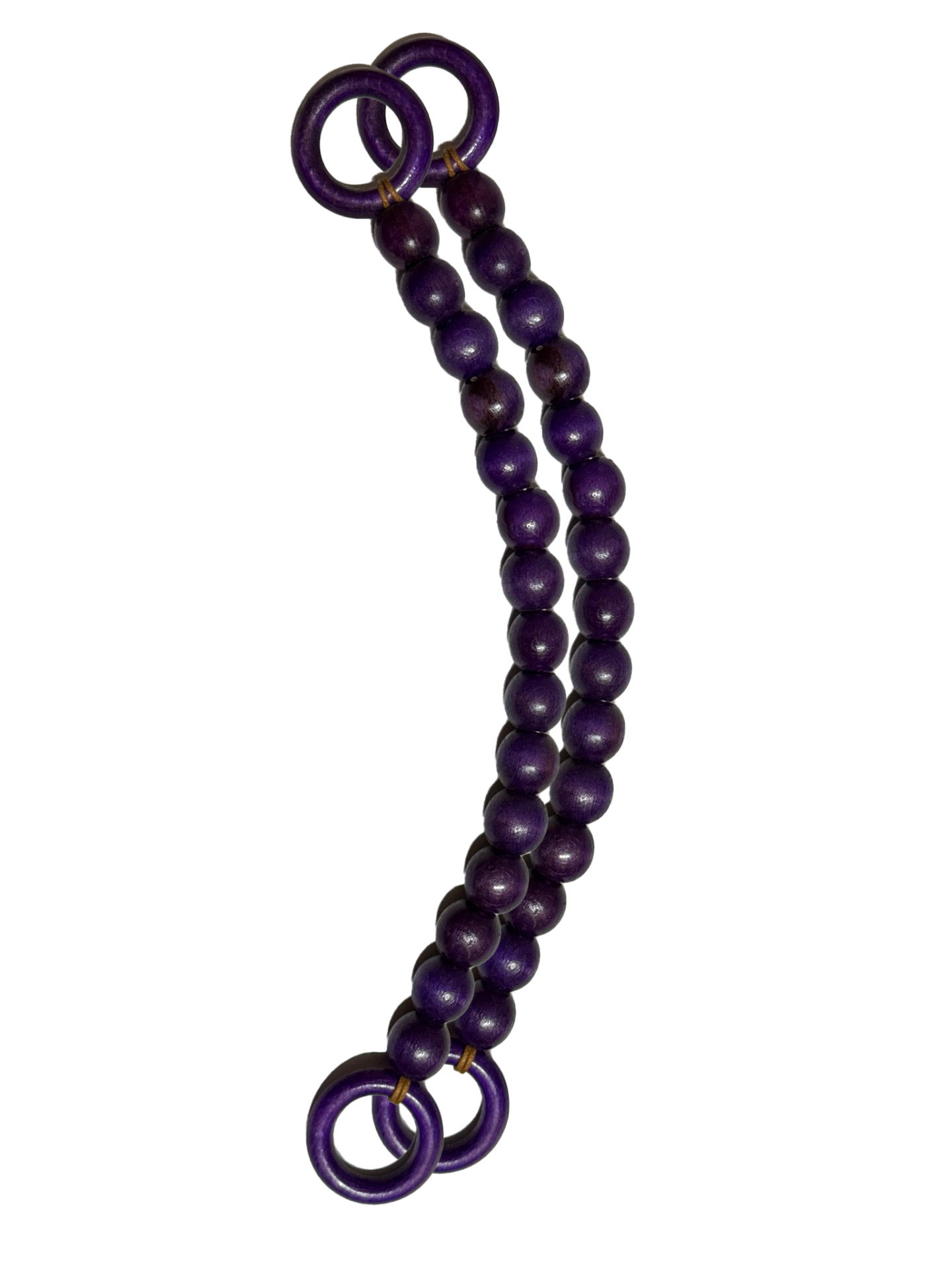 Ahşap Boncuklu Çanta Sapı (40cm) Model 11