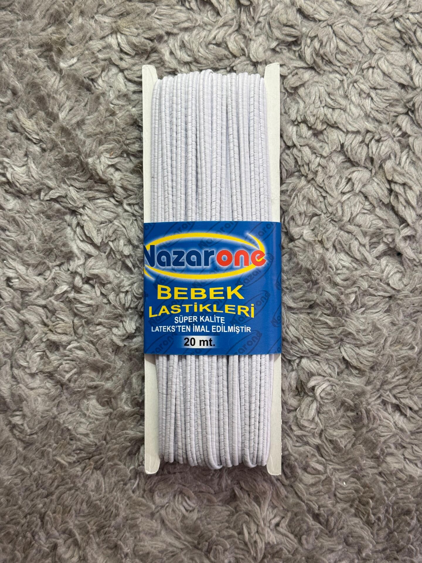 Bebe Lastik 20mt Beyaz