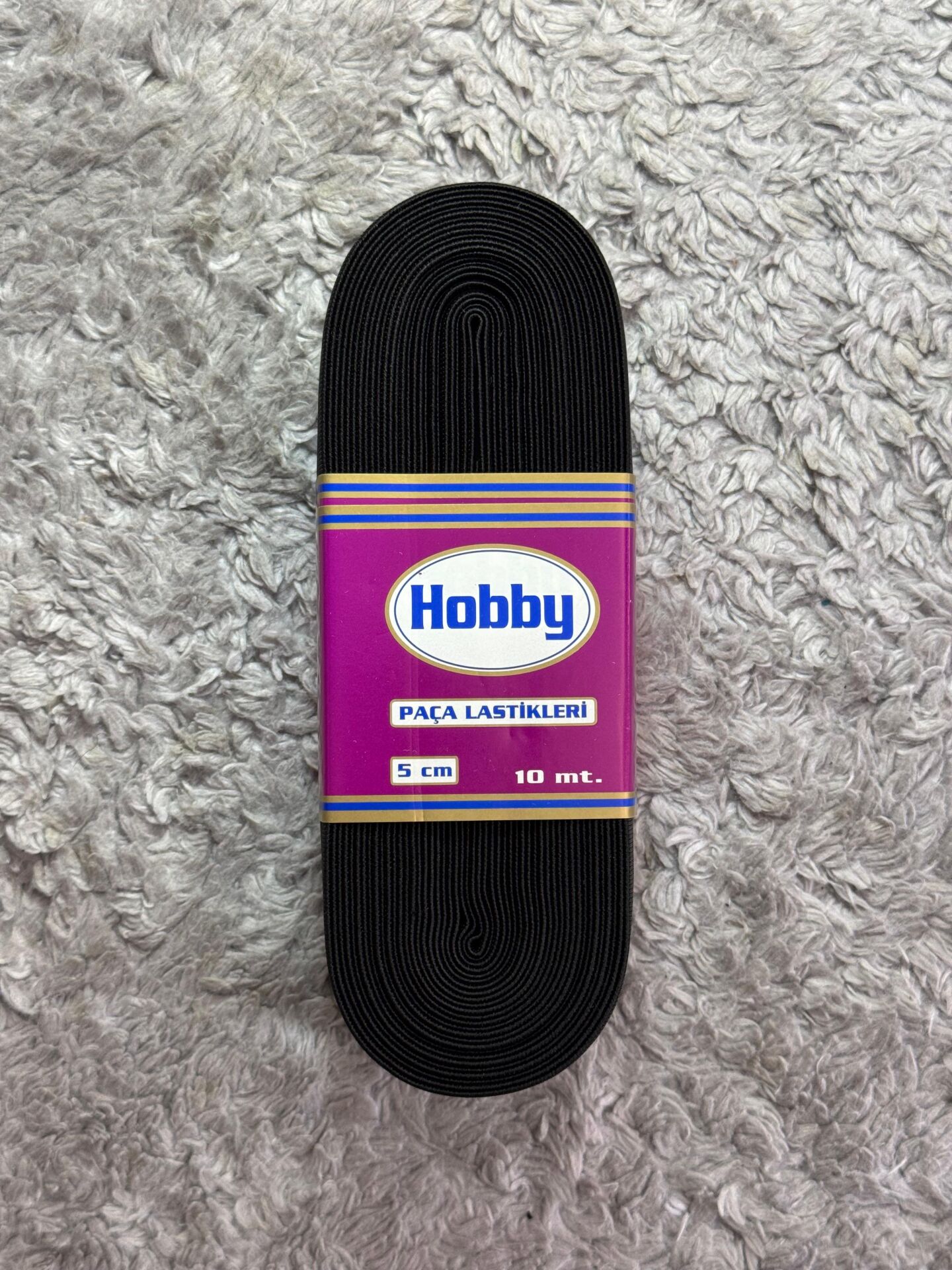 Paça Lastik 5cm 10mt Siyah