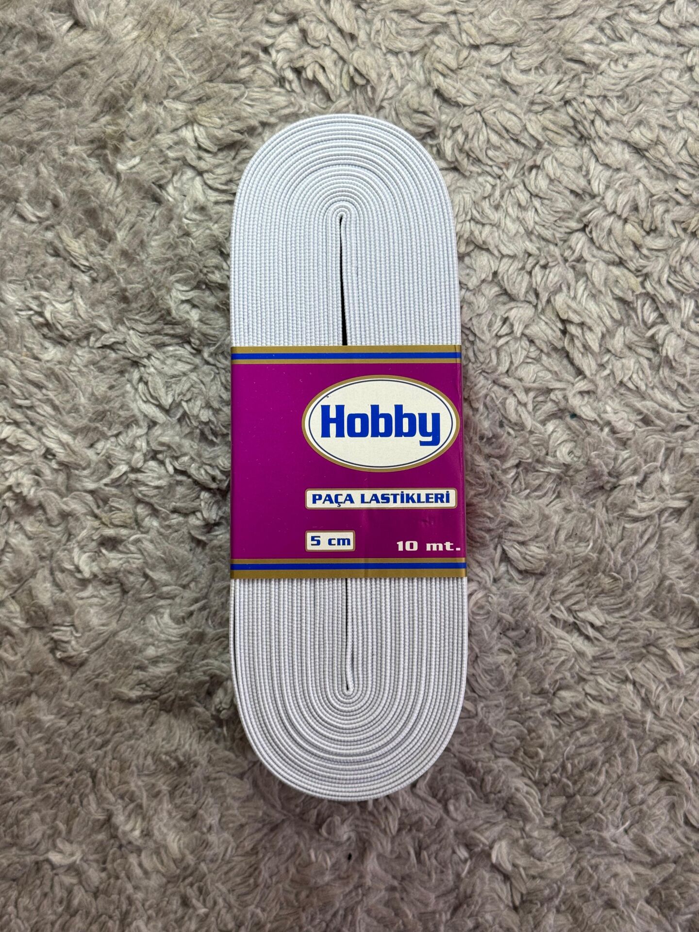Paça Lastik 5cm 10mt Beyaz