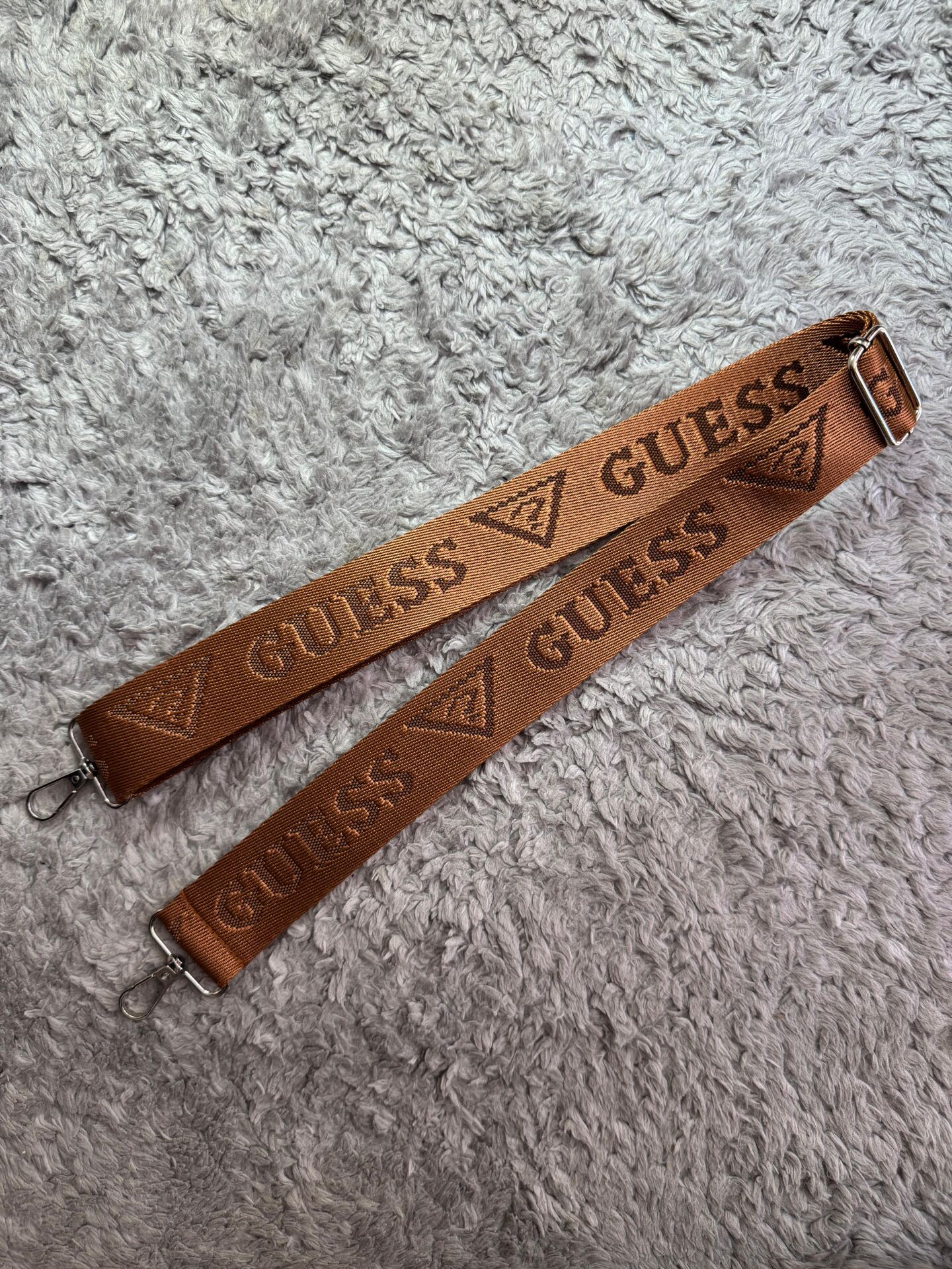 Polyester Palaska Çanta Sapı Guess Taba