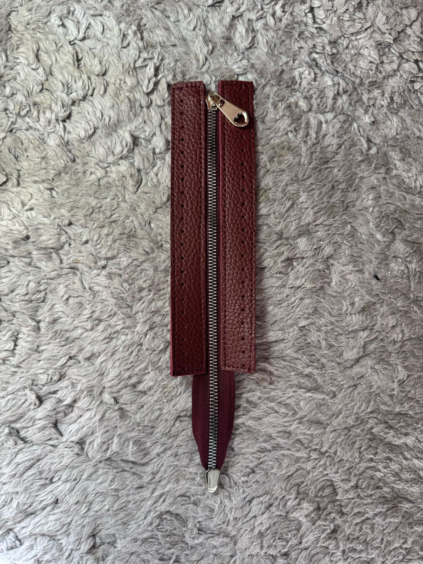 Dikilebilir Fermuar 6*25 Bordo